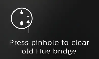 philips hue bridge pin hole to clear reset ver 1