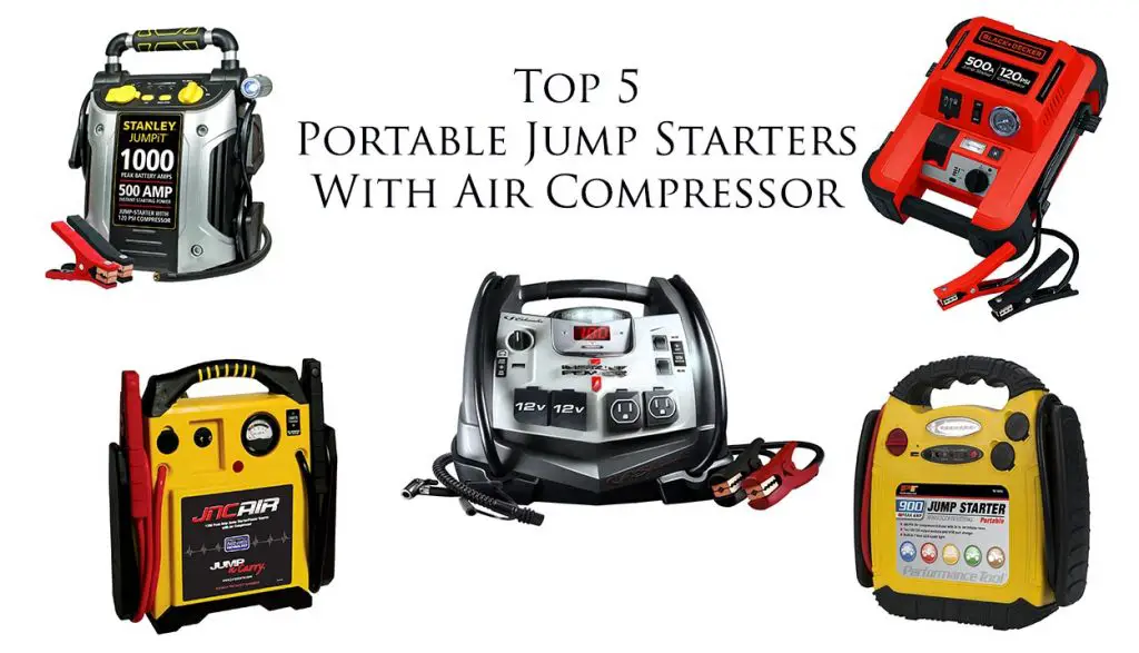 Best Portable Jump Starter with Inbuilt Air Compressor Top 5 Reviewed