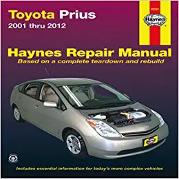toyota prius repair workshop manual 2001-2012