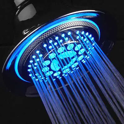 led color changing shower head