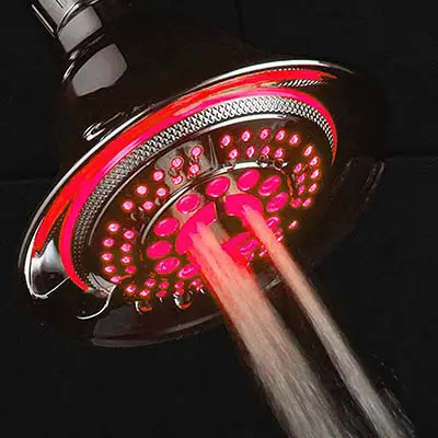 temperature shower head color changing