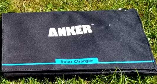 anker solar usb portable charger folded up 22w