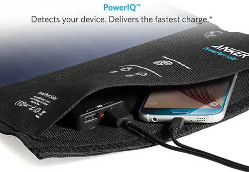  Solar Powered Portable Phone Charger storage pouch