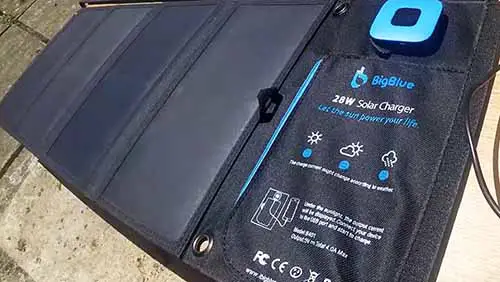 bigblue 28 watt solar backpack charger