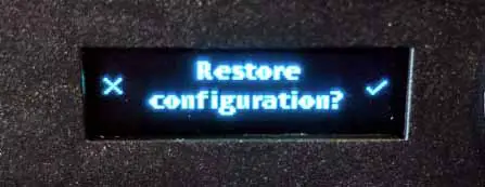 Ripple Hardware Wallet restore configuration