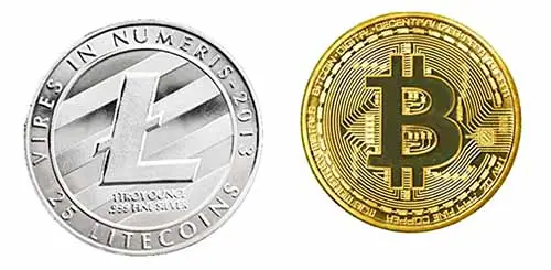 bitcoin litecoin physical coins