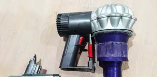 dyson v6 extended battery how to remove