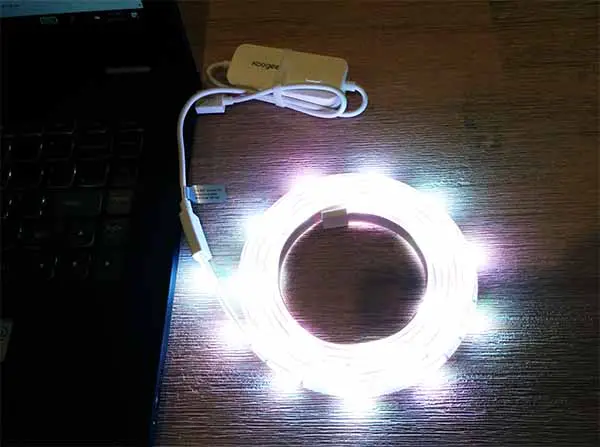 USB led light strip for laptop and tv