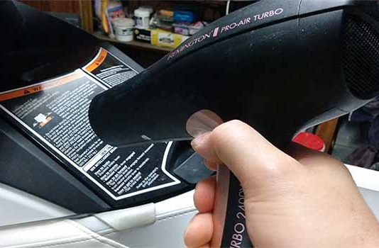 how to remove boat registration stickers