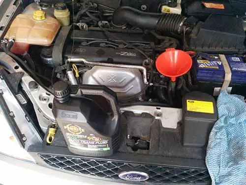 top up ford focus automatic gearbox oil change with mercon v