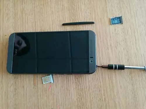 Htc one m9 micro USB charge port repair remove back cover