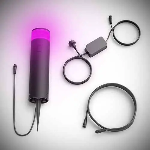 Philips Hue Outdoor White & Color pathway LED light purple