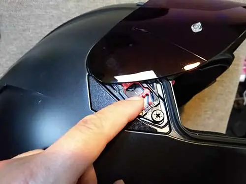 How to remove your helmet visor for cleaning