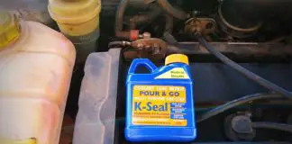 How to fix coolant leaking from engine block without tools k-seal