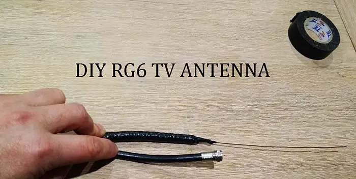 Easy DIY RG6 TV antenna