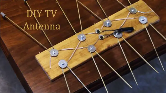 homemade TV antenna plans DIY bow-tie