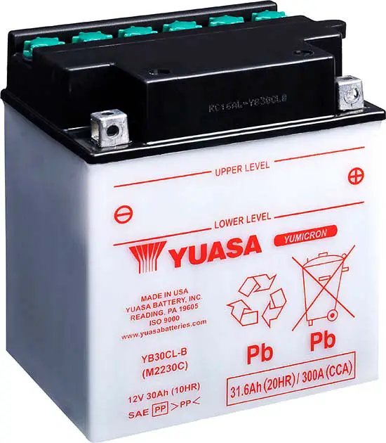 The stock 2012 GTI 130 Sea-doo battery is a YUASA YB30CL-B Yumicron.