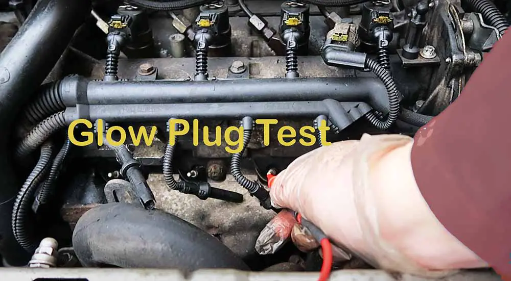 Diesel engine turning over but not starting glow plug test