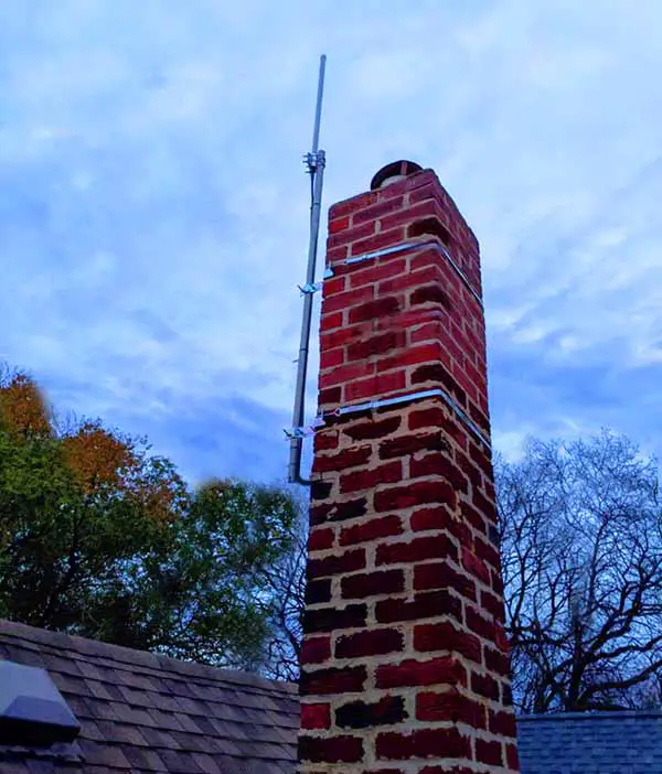 Chimney Mount with Galvanized Steel Straps