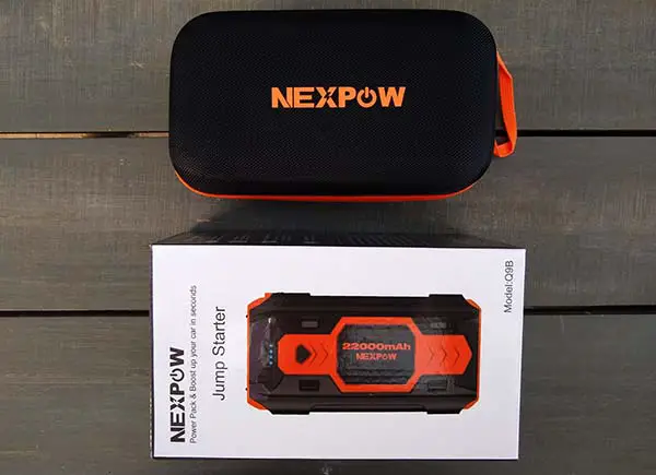 What's in the box - Unboxing nexpow 2500a jump starter