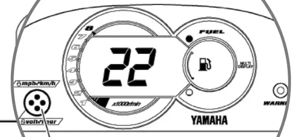 How do you check the codes on a Yamaha WaveRunner? Press volt hour 8 seconds