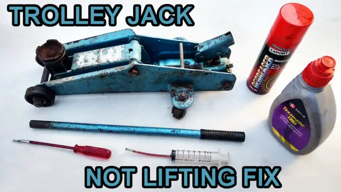 how to fix a floor jack that won't lift