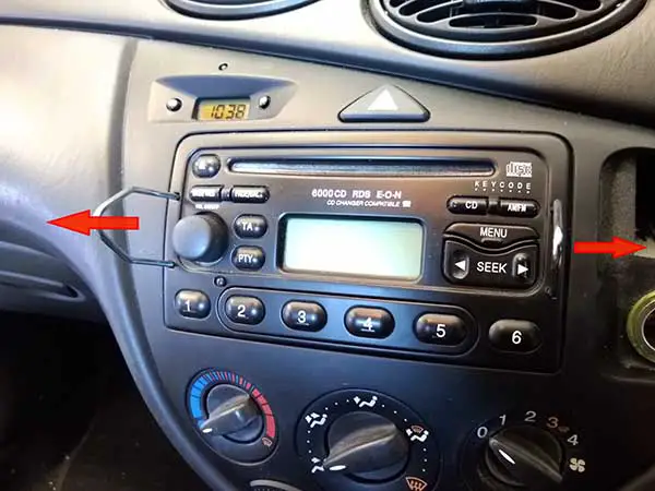 How to remove ford focus 2000-2004 head unit stereo