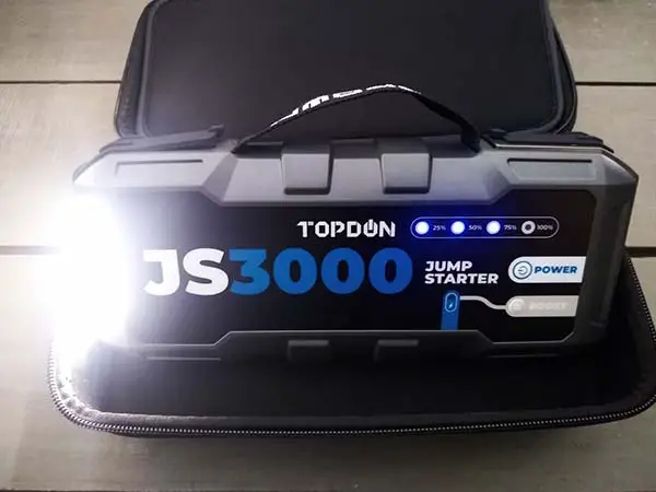 Topdon JS3000a jumpstarter LED light
