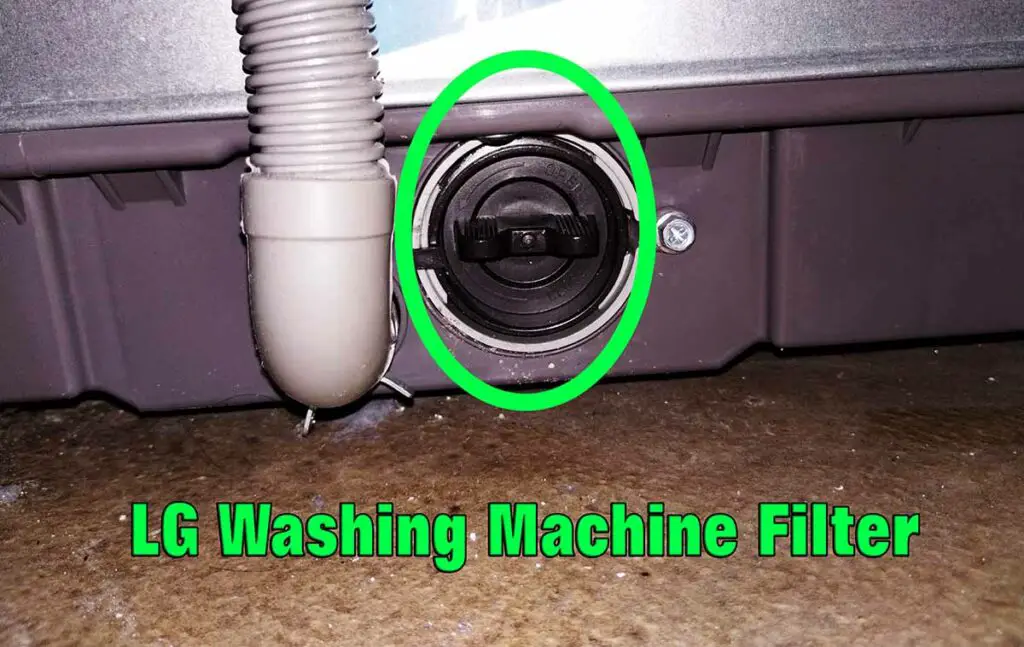 LG top loader washing machine filter location