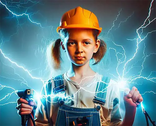 How to test for 110/240v power electricity girl