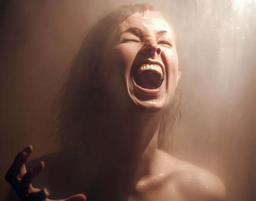 lady screaming in the shower Fluctuating hot water temperature