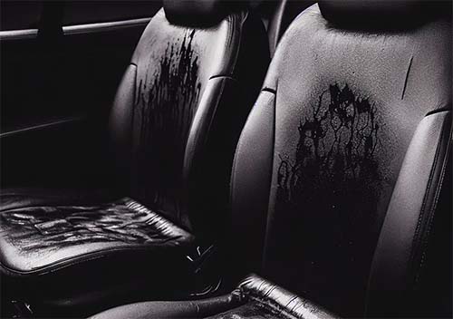 cleaning car seats leather black