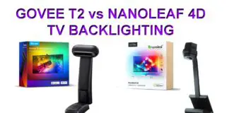 Govee T2 vs Nanoleaf 4D screen mirror TV backlighting