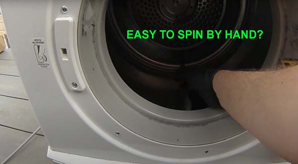 Tumble Dryer Drum Hard to Turn By Hand